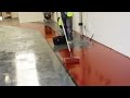 Painting A Lorry Workshop Floor with Rizistal Epoxy Resin Paint Painting A Lorry Workshop Floor with Rizistal Epoxy Resin Paint