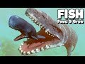 Feed and Grow Fish Gameplay German - Mosasaurus Vs. Megalodon