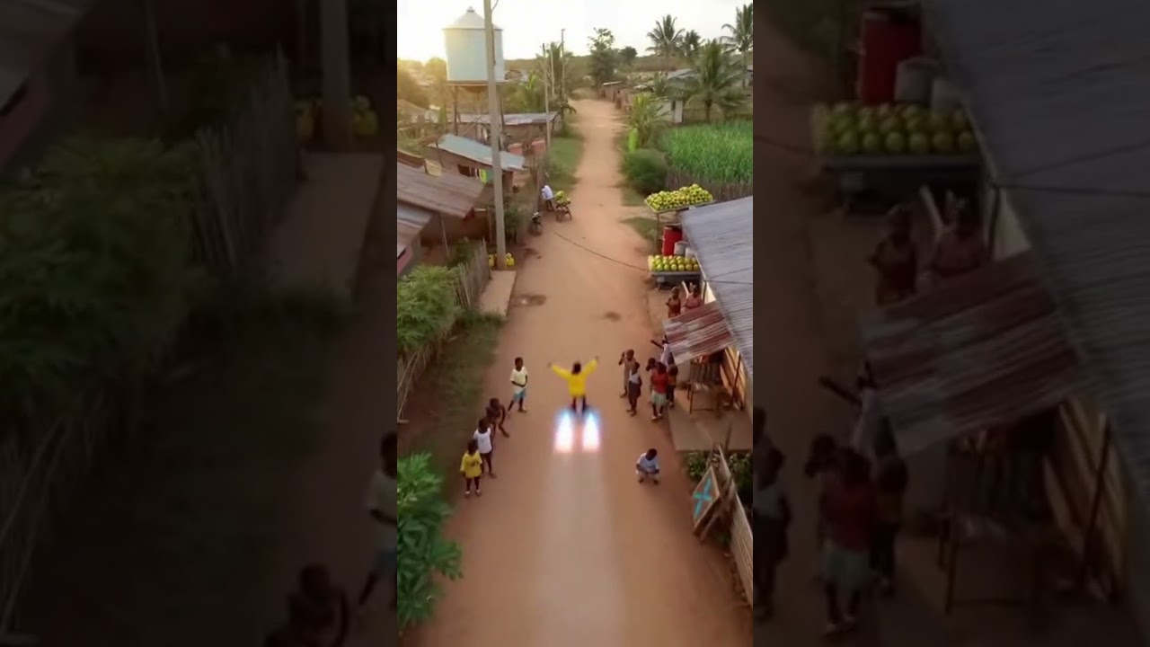 Village Boy With Rocket Shoes 🚜⚡😂