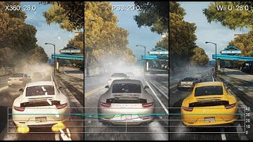 Need for Speed: Most Wanted - Wii U vs. PS3 vs. Xbox 360 Frame-Rate Tests