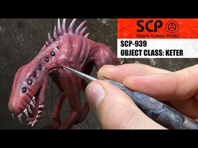 sculpt scp 939 in nomad #scp #scpfoundation #scp939 #3dsculpt