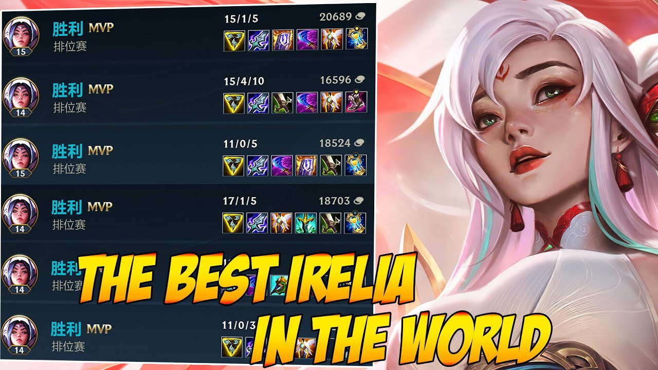 TOP 1 IRELIA IN CHINA SERVER | THE BEST IRELIA PLAYER IN THE WORLD