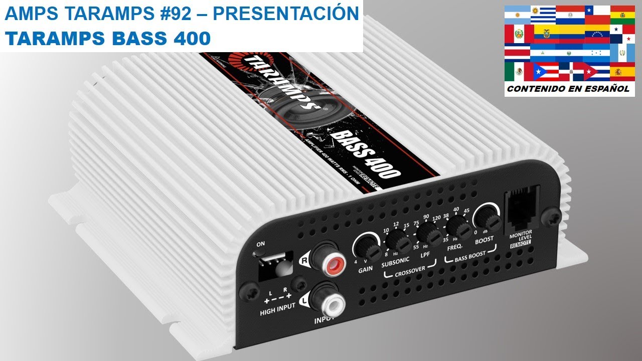 AMPS TARAMPS #92 - PRESENTATION NEW TARAMPS BASS400 AMPLIFIER