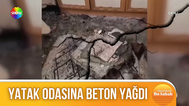 Yan binadan kopan beton yatak odasına düştü