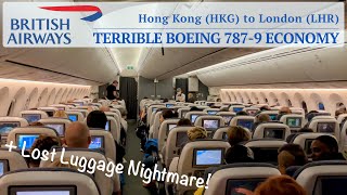 I DON'T Recommend British Airways 787-9 Economy | Hong Kong to London Heathrow Trip Report