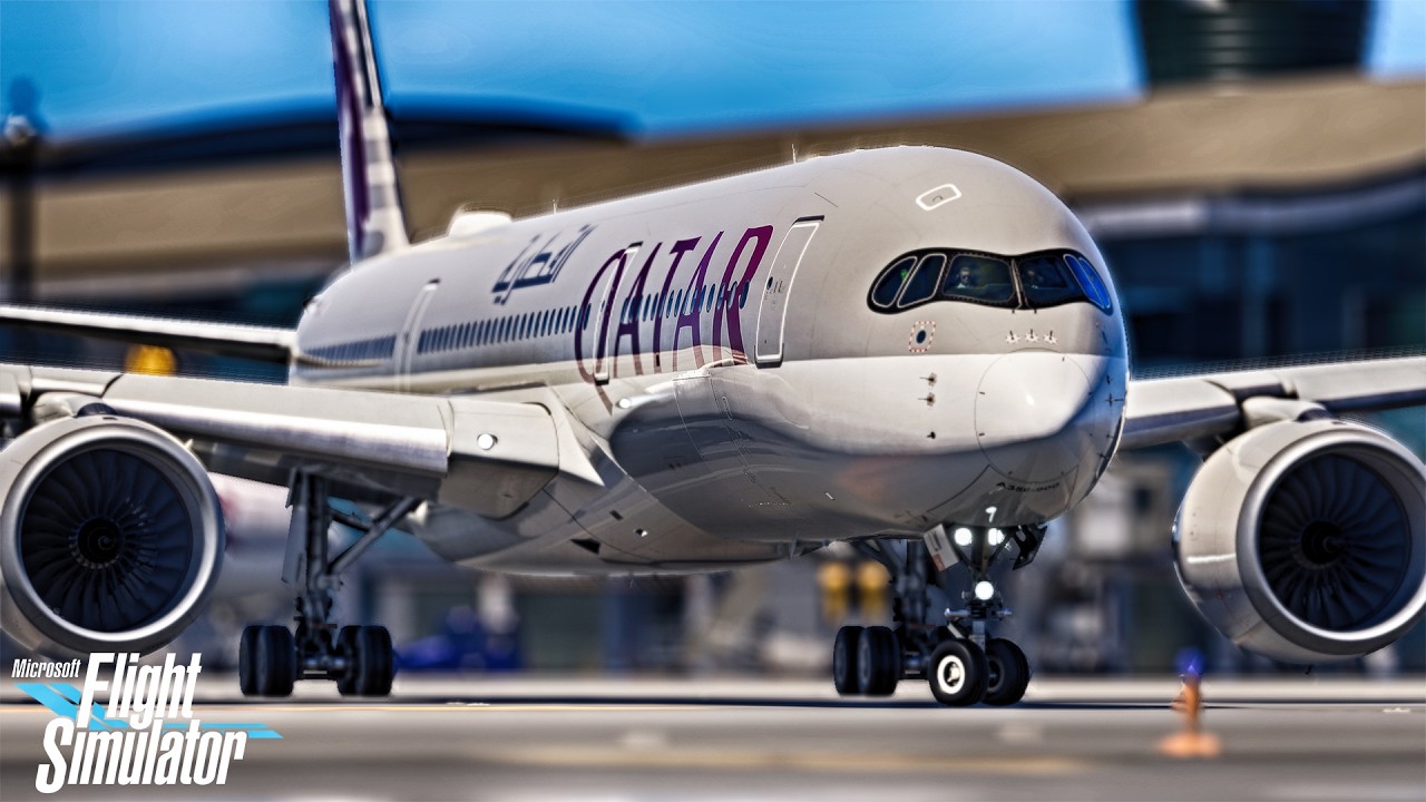 QATAR AIRWAYS A350 | Doha to Jakarta Full Flight | MSFS 2024