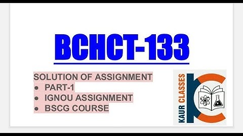 Bchct-135 assignment 2022 part -1||ignou