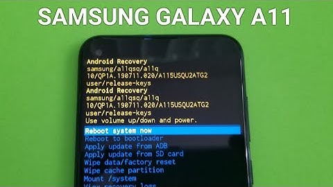 Samsung Galaxy a11 Hard reset and recovery mode