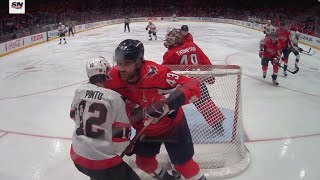 Wilson illegal check to the head on Pinto - Tough Call Recommendation
