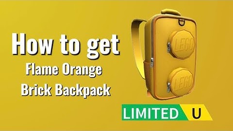 [FREE LIMITED UGC] How to get Flame Orange Brick Backpack in BARRY’S PRISON RUN on Roblox