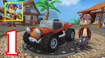 Beach Buggy Racing - Gameplay Walkthrough Part 1 - Easy Street & Leilani Boss