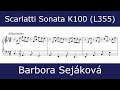 Domenico Scarlatti - Sonata in C major K100 (Barbora Kristofova Sejakova)