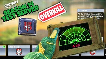 HOW TO DOWNLOAD SEASON 14 TEST SERVER COD MOBILE HEARTBEAT SENSOR AND OVERKILL PERK IN COD MOBILE