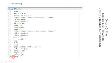 DETERMINE LINEAR-CIRCULAR CONVOLUTION USING MATLAB