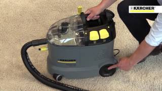 Karcher Puzzi 8/1C Carpet & Upholstery Cleaner (230V) on Vimeo