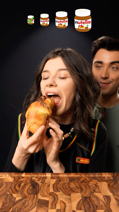 Small, Big, Giant Nutella Frozen Croissant Challenge Part 1