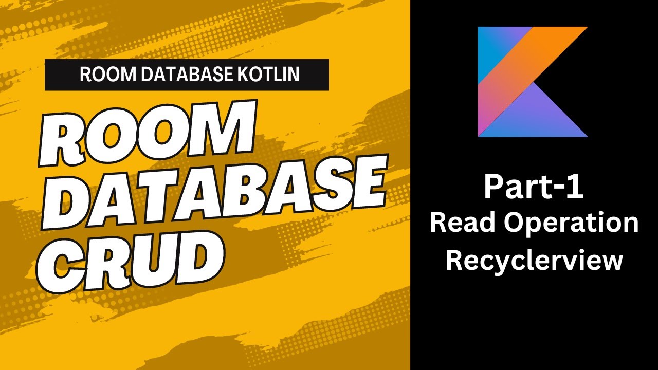 Read Data From Room Database Into Recycler view | Android Studio - YouTube