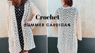 Crochet Summer Duster Cardigan ALL SIZES