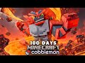 I Spent 100 DAYS in NUZLOCKE POKÉMON Minecraft Vs my Rival! (Duos Cobblemon)
