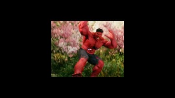red hulk crazy jumps💀 #hulk #redhulk #marvel