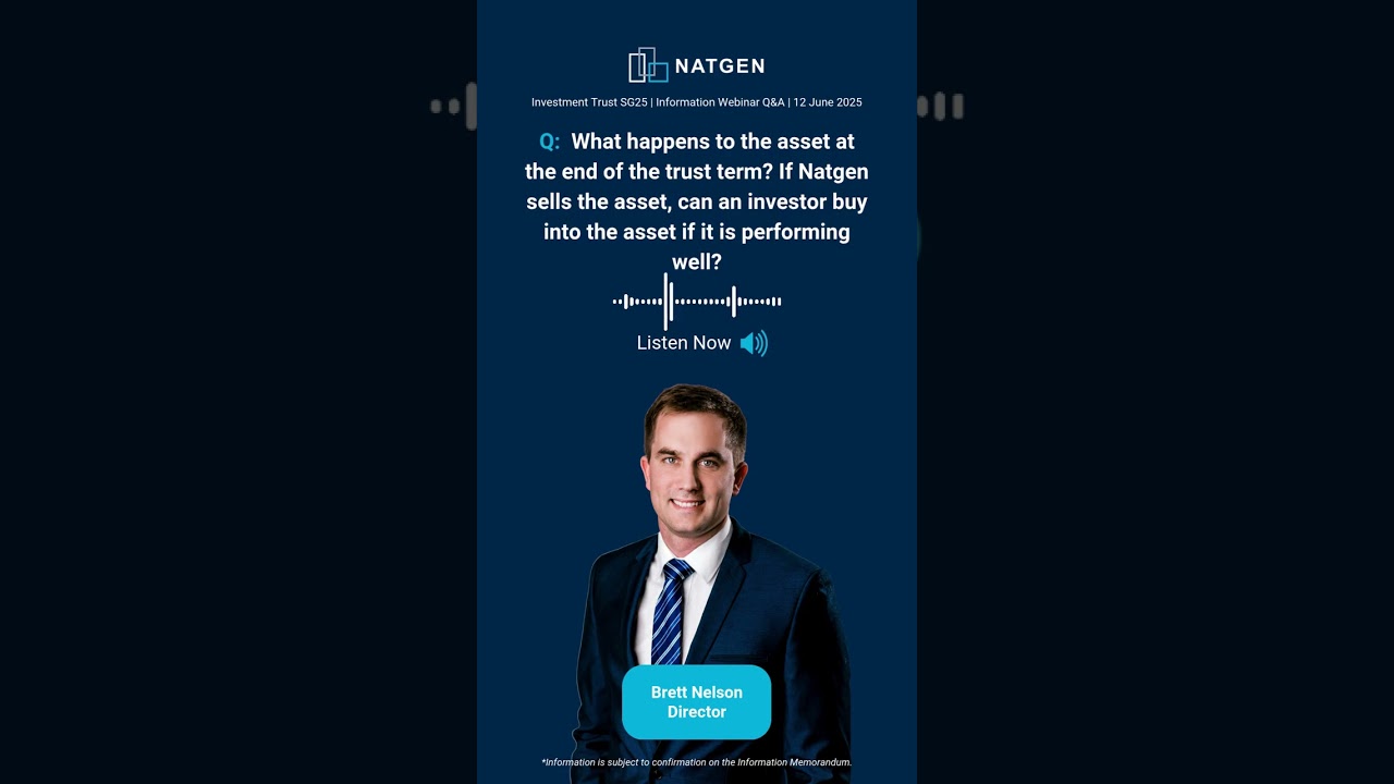 What happens at the end of the term? | Natgen Investment Trust SG25 | Webinar Q&A | Natgen