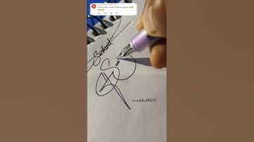 How to make sign letter S#Sushant signature #calligraphy #s