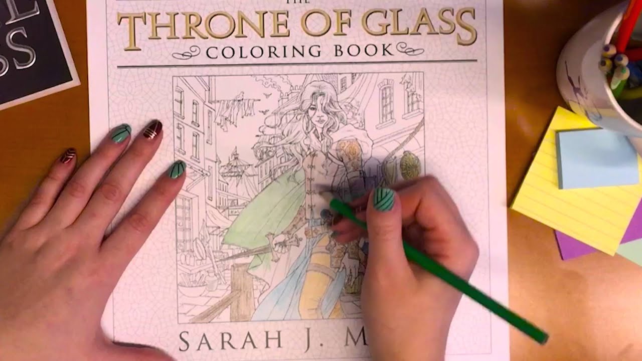 A Court of Thorns and Roses Coloring book Flip through 