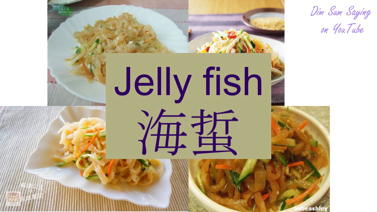 "JELLY FISH" in Cantonese (海蜇) Flashcard YouTube
