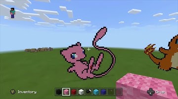 Minecraft Mew build (Pokemon)