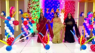 Bua dance at Baby welcome function | Cute Welcoming dance performance by sisters |