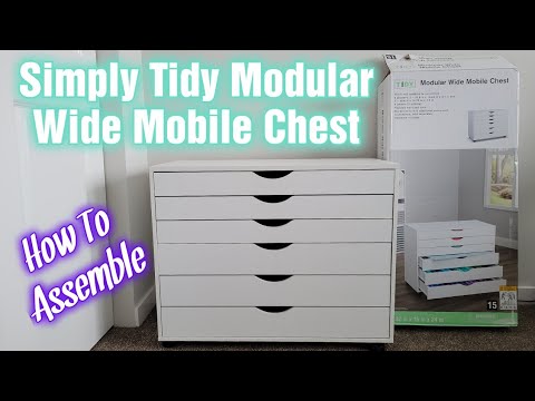 Simply Tidy Modular Wide Mobile Chest - How To Assemble 
