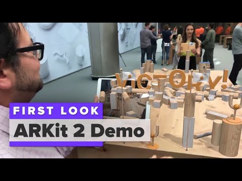 Apple ARKit 2 demo at WWDC 2018