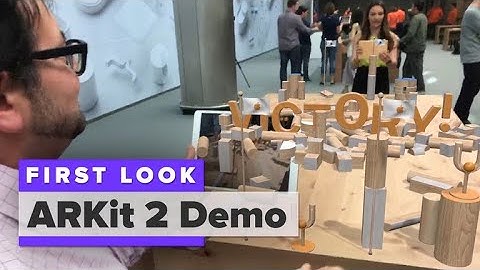 Apple ARKit 2 demo at WWDC 2018