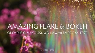 Amazing Flare and Bokeh // Olympus G Zuiko 55 F1.2 with Bmpcc 6K Test Footage