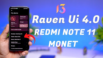 Redmi Note 11 MIUI 13.0.2 Raven Edition with Monet Support and all Animation Unlocked