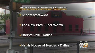 2 More North Texas Bars Get Alcohol Permits Suspended After Undercover Inspections On COVID-19 Proto