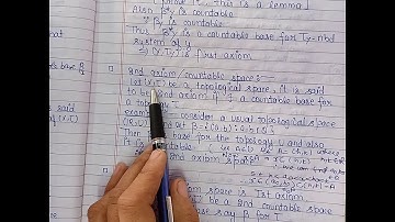 First and second countable spaces,separable topological spaces