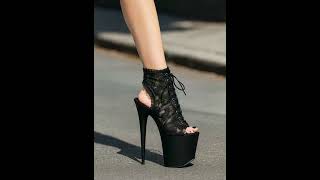 Dantel Detaylı Ultra Platform Lace Extreme Heels