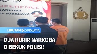 Tersangka Kurir Narkoba Diringus Polisi | Liputan 6 Surabaya