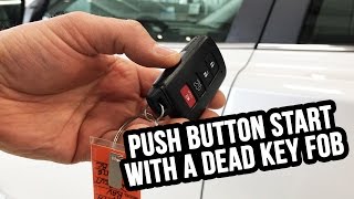 How to enter/start your Push Start vehicle with a dead key FOB  McPhillips Toyota Car Guide