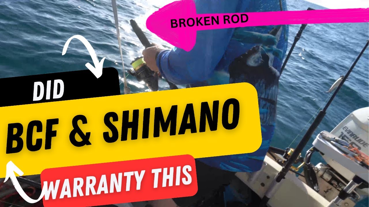 How to claim a broken BCF, Shimano Fishing rod - OH and some good fishing ( BCF Warranty Yes or No) 