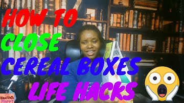 **WOW**Life Hacks: The Proper Way To Close Your Cereal Boxes!! 🤯