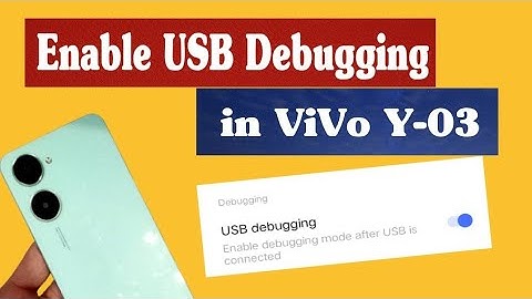 How to enable USB debugging in vivo y03 | Enable usb debugging in vivo Y03