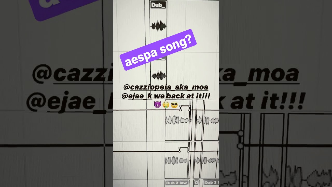 demo of a song that might be released by aespa, will it be?? 👀👀