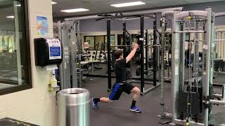 Split Stance Kettlebell Chop (Turning Out)