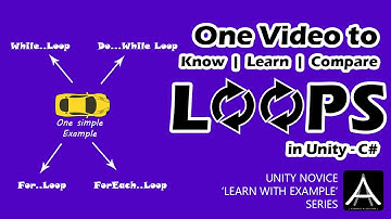 Unity Beginners - Type of LOOPS in Unity C#