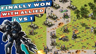 Red Alert 2 Gameplay - 7 Vs 1 - Finally Won With Allied - No Annoying Commentary - Yuri's Revenge