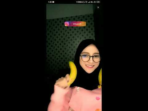 Bigo Live hot jilbab cantik main pisang