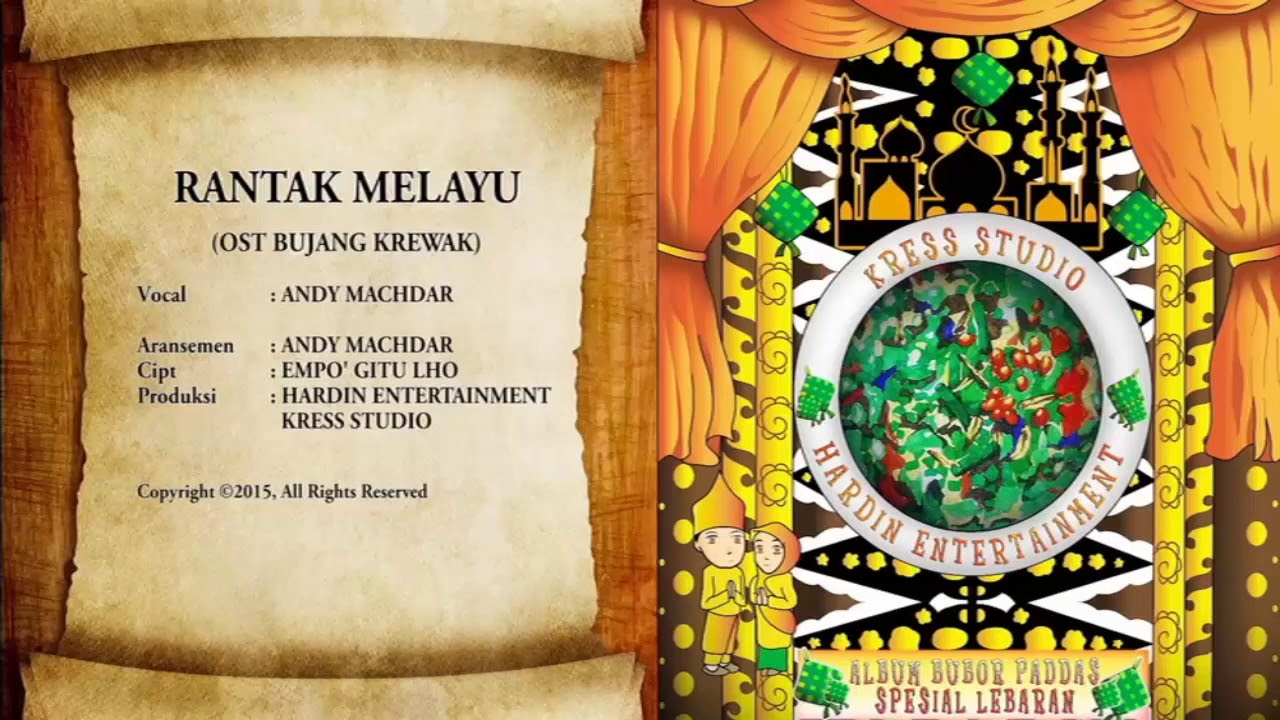 Album bubbor paddas  Lagu melayu  Rantak melayu