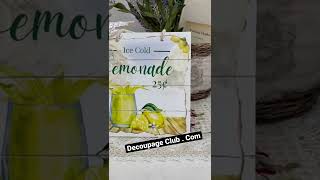 Decoupage Club monthly box, weekly class www.decoupageclub.com